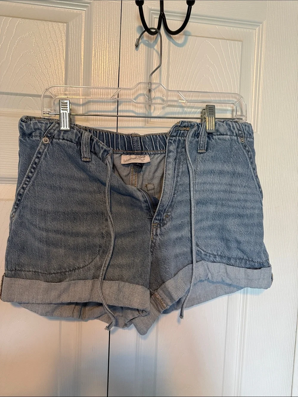 Universal Thread Light Blue Denim Drawstring Shorts